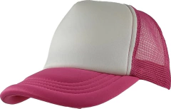 Imagen de Gorro Trucker Liso visera curva c/frente blanco (GD1196)