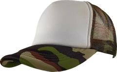 Gorro Trucker Liso visera curva c/frente blanco (GD1196) - comprar online