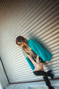 Blazer Grecia Verde Benethon - comprar online