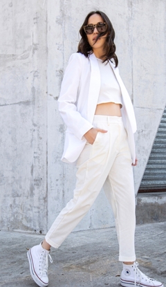 Blazer Grecia Blanco Manteca - comprar online