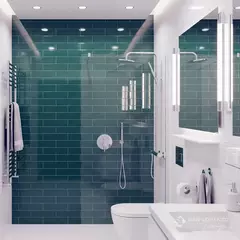 FLOW PEACOCK GREEN 7.7 × 30.5