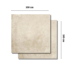 PORCELANATO ESPAÑOL SIMIL CEMENTO STN 100x100 LIENZ MARFIL en internet