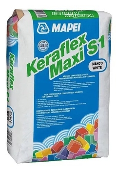 Pegamento Porcelanato Keraflex Maxi S1 Gris 25kg Mapei