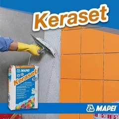 Adhesivo Cementicio Keraset X 25 Kg Impermeable Mapei - comprar online