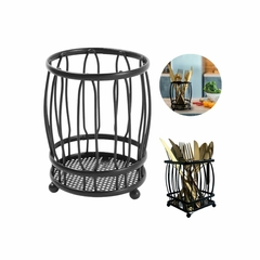 Porta Talher De Mesa ou Pia Preto Quadrado ou Redondo na internet