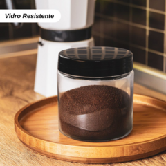 Conjunto De 3 Potes De Vidro Com Tampa De Rosca De Inox 1600ml 1100ml 850ml Kit Mantimento Cozinha