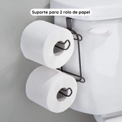Suporte Para Porta Papel Higiênico De Metal 2 Rolos Para Caixa Acoplada - loja online