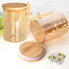 Kit Com 2 Potes Hermético De Vidro Borossilicato Com Colher