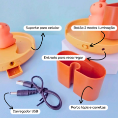 Luminária Capivara Abajur De Mesa Fofa Decorativa Sala Casa Quarto Decorativo - loja online