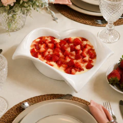 1 Tigela Melamina Bowl Branca Mesa Posta Servir Elegância Saladeira Fruta Sobremesa na internet