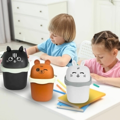 Imagem do Lixeira De Mesa Fofa Quarto Escritório Infantil Multiuso