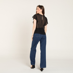 Blusa Chiffon Mangas Babado - loja online