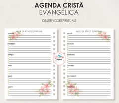 Agenda Evangelica 2025 Forte e Corajosa - 2 Dias Por Página - loja online