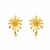 Brinco Detalhado Liso Banho Ouro 18K - comprar online