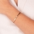 Bracelete Liso Cristal Banho Ouro 18k - comprar online