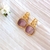 Brinco Elos Pedra Ametista Banho Ouro 18k - comprar online