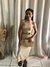 Vestido em lurex dourado - comprar online