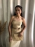 Vestido em lurex dourado na internet