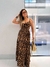 Vestido Feminino Longo Alças Finas Reguláveis Decote V Luxo - JÔ MODAS OFICIAL