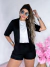 Conjunto Bermuda Short Jaquetinha Básica Manga Curta Algodao