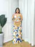 Imagem do Vestido Longo Estampado Forado Com Bojo Vestido Decote V