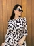 Imagem do Vestido Manga Longa Elegante Moda Evangélica Estampa Animal Print