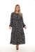 Vestido Inverno Manga Longa Moda Evangélica Estampa Flórido