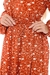 Vestido Inverno Manga Longa Moda Evangélica Estampa Flórido - JÔ MODAS OFICIAL