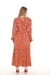 Vestido Inverno Manga Longa Moda Evangélica Estampa Flórido na internet