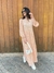 Vestido Inverno Manga Longa Moda Evangélica Estampa Flórido - loja online