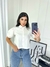 Cropped Feminino Camisa Social Botões Manga Curta Princesa - loja online