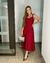 Vestido Midi Jô Modas Feminino Decote V Elegante