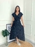 Vestido Midi Transpasado Amarração Envelope Elegante - JÔ MODAS OFICIAL