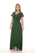 Vestido Midi Transpasado Amarração Envelope Elegante - comprar online