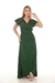 Vestido Midi Transpasado Amarração Envelope Elegante na internet