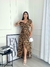 Vestido Midi Transpasado Amarração Envelope Elegante na internet