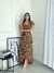 Vestido Midi Transpasado Amarração Envelope Elegante - loja online