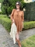 Vestido Soltinho Manga Longa Babados Acinturado Chic