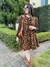 Vestido Soltinho Manga Longa Babados Acinturado Chic - loja online