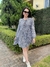 Vestido Soltinho Manga Longa Babados Acinturado Chic - loja online