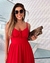 Vestido Feminino Longo Alças Finas Reguláveis Decote V Luxo na internet