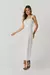 VESTIDO ALF PAPER DECOTE RETO DOBRADO
