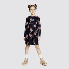 Vestido Flores em Meia Malha Alakazoo 61627 na internet