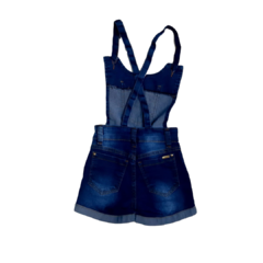 Jardineira Jeans Escuro Império - comprar online