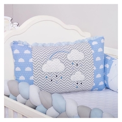 Kit de Berço 9pçs Trança Chuva de Amor Azul Bebê Encanto - comprar online