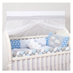 Kit de Berço 9pçs Trança Chuva de Amor Azul Bebê Encanto - comprar online