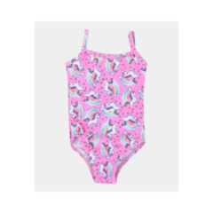 Maiô Infantil Kamylus Proteção UV 50 Unicórnio - Pink 10220