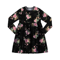 Vestido Flores em Meia Malha Alakazoo 61627 - comprar online