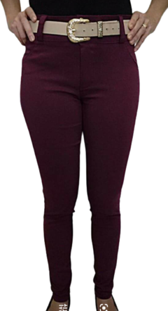 Calça Feminina Skinny Com Elastano Cintura Alta Confortavel na internet