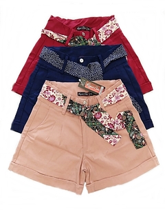 Shorts Meia Coxa Plus Size + Brinde Cintinho Colorido